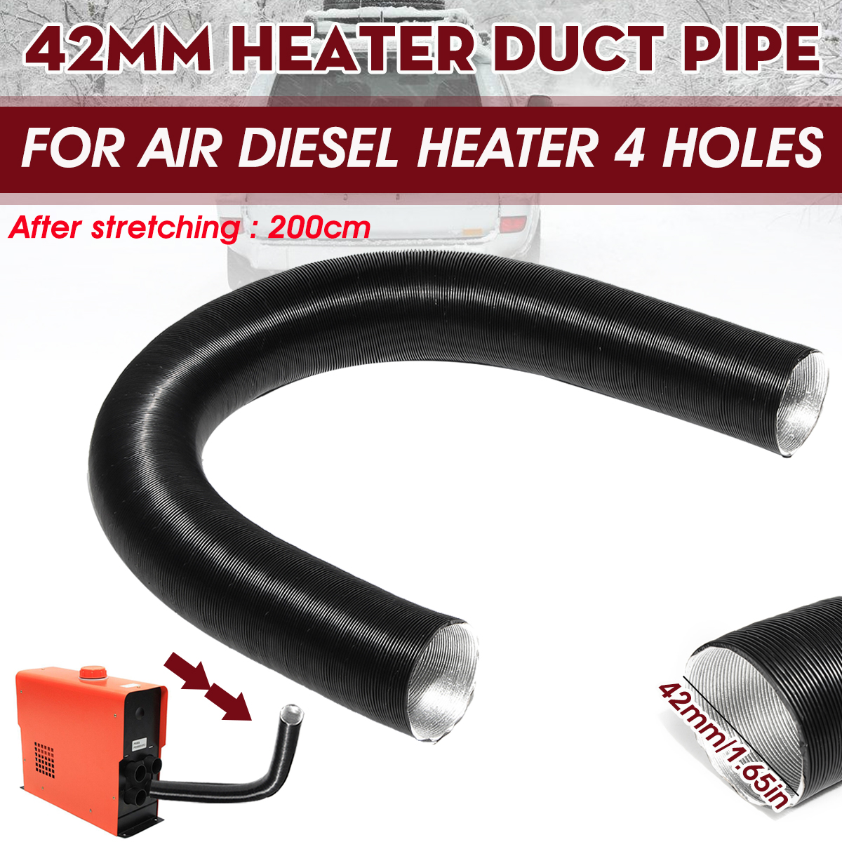 42mmOutletTubeHeaterDuctPipeAirDuctingForAirDieselPakingHeater4HolesCarTruckBoat-1774336-1