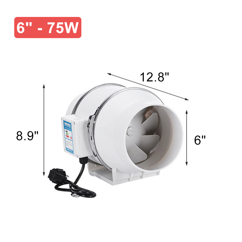 6Inch75WSilentFanExtractorDuctHydroponicInlineExhaustIndustrialVent-1728095-9