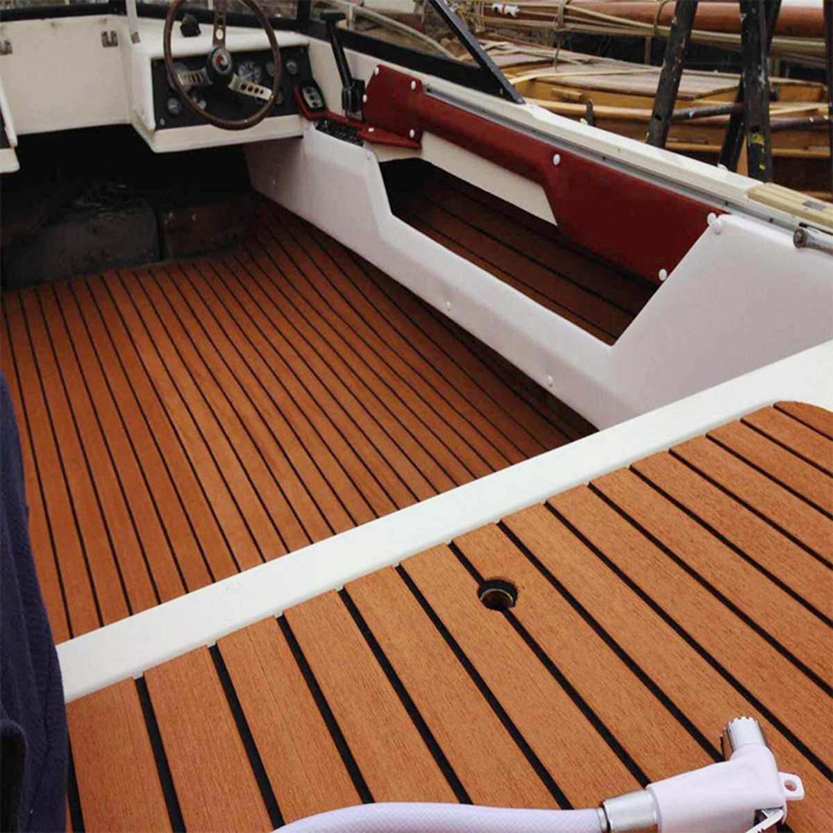 EVAFoamBoatYachtMarineFlooringBorderTeakDeckingSheetPad240x90x05cm-1698028-3