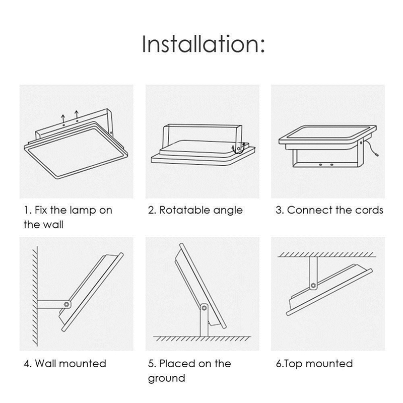 10W-150W6000-6500KLEDFloodlightSpotLightIP67WaterproofOutdoorYardParkLampEmergencyLantern-1549513-5