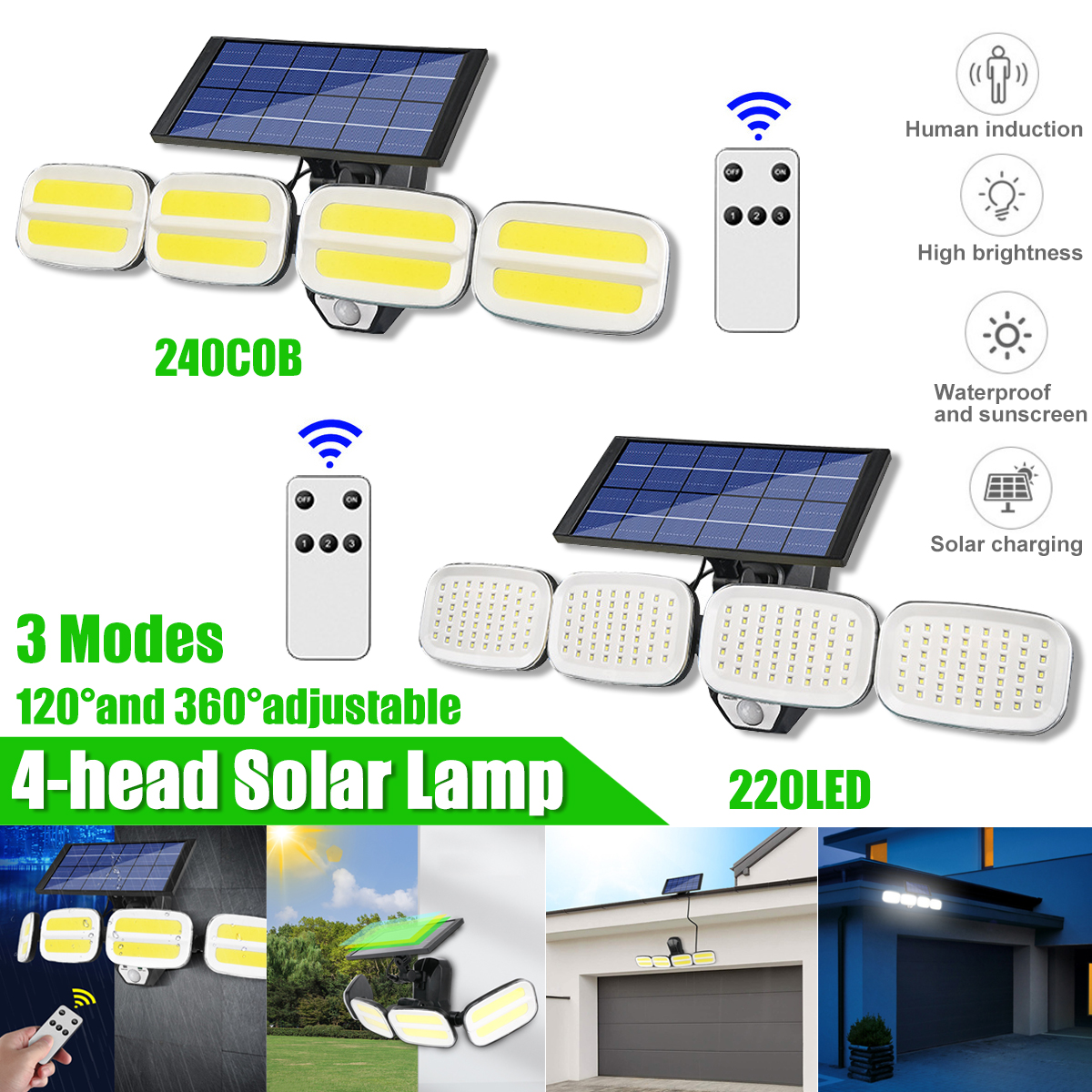 1200mAhSolarWallLightIntelligentHumanSensorLightSuperBrightWaterproofOutdoorGardenCampingPatioLighti-1897765-1