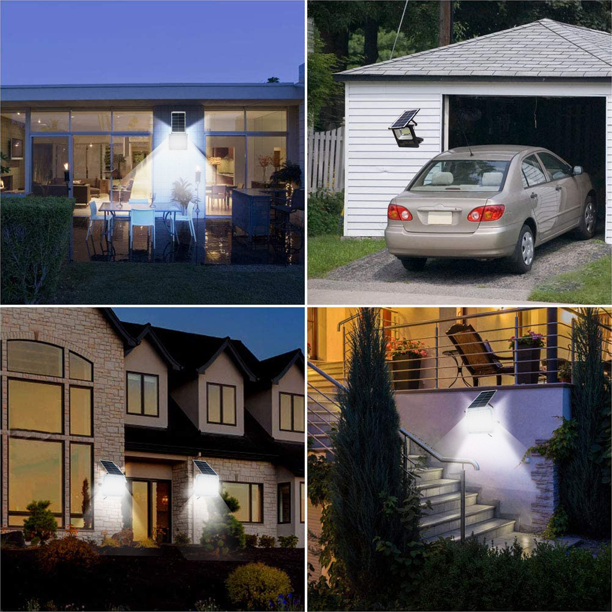 120W6500-7000K126LEDCampingLightSetWaterproofWallLampSolarPanelFloodLightOutdoorGarden-1836901-10