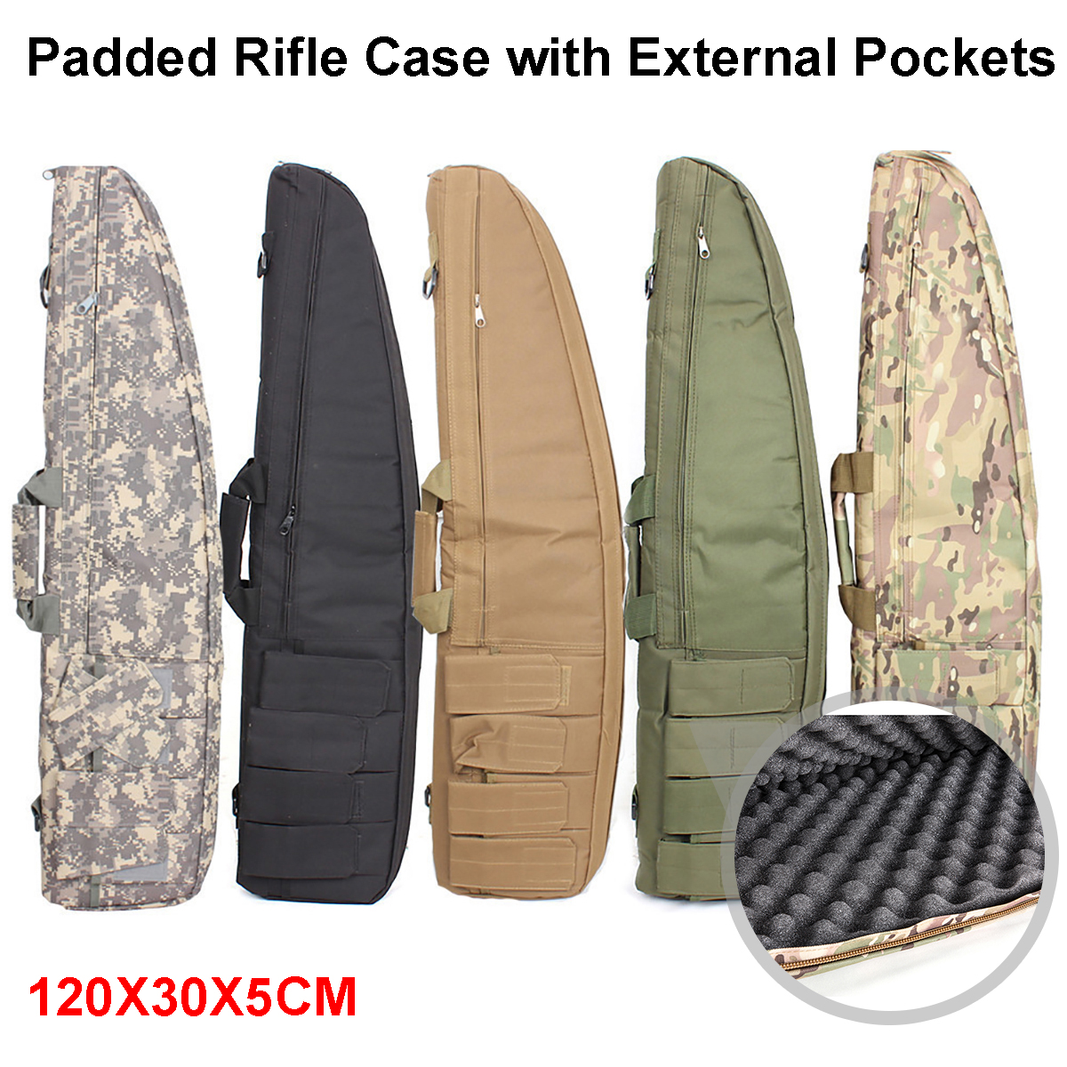 120X30X5CMTacticalBagHeavyDutyHikingClimbingHuntingShootingCarryCaseBagShoulderBag-1674190-2