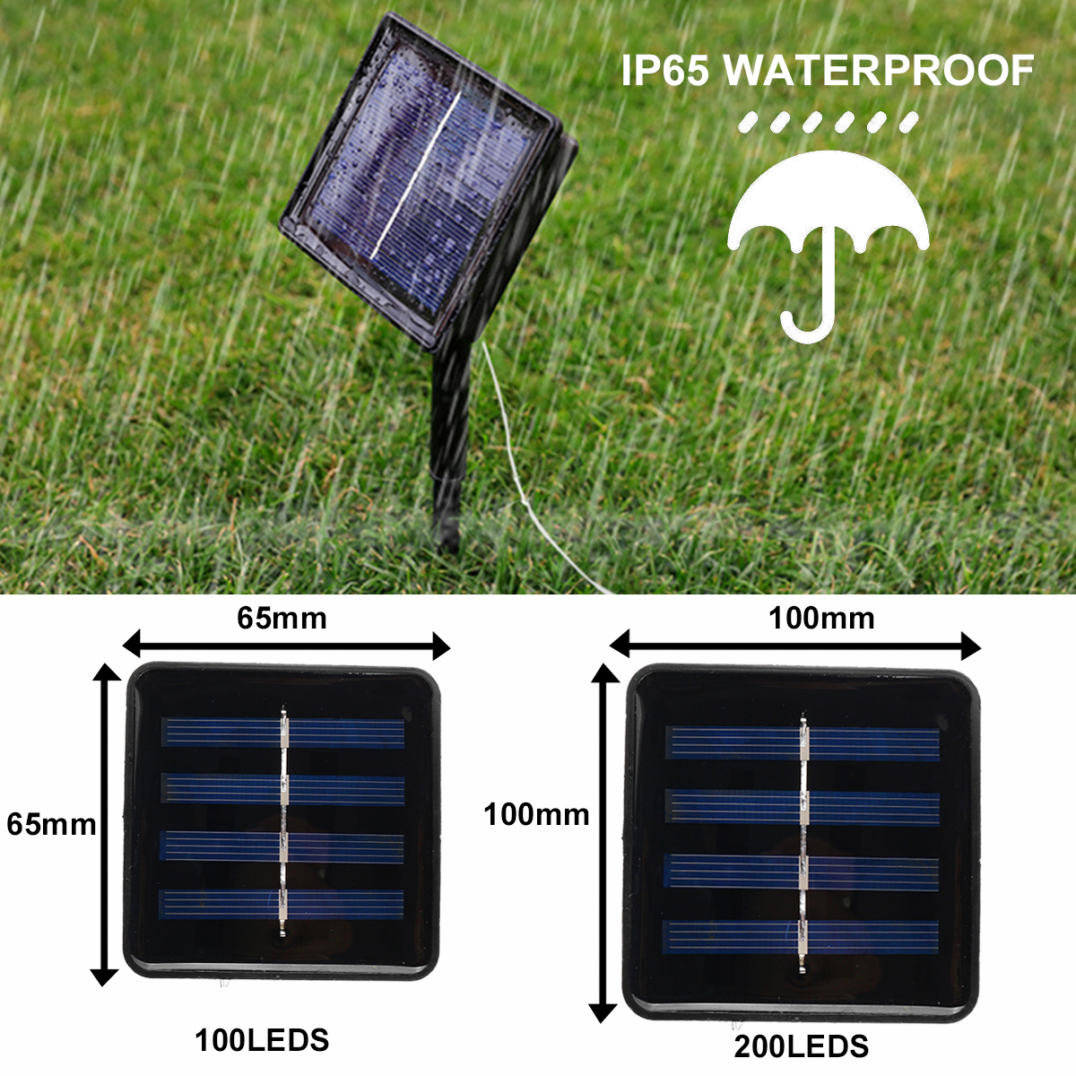 12M22MLEDSolarPowerStringLight8ModesCopperWireFairyOutdoorGardenWaterproofHolidayDecorativeLamp-1713762-4