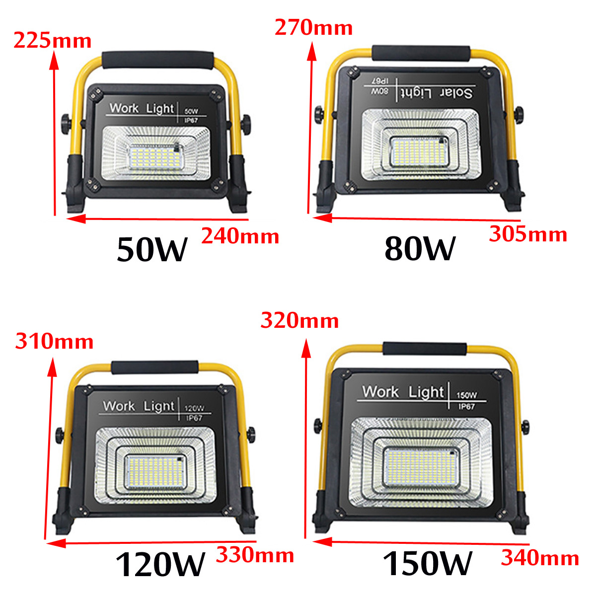 150WIP67OutdoorCampingLightPowerbankFunctionRemoteControlDustproofFloodLightUltraBrightWaterproofSec-1630354-10