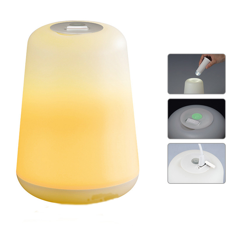 1WUSBNightLightBedsideLanternPlastic60LMTwoModesCampingLampTableDeskLED-1345746-1