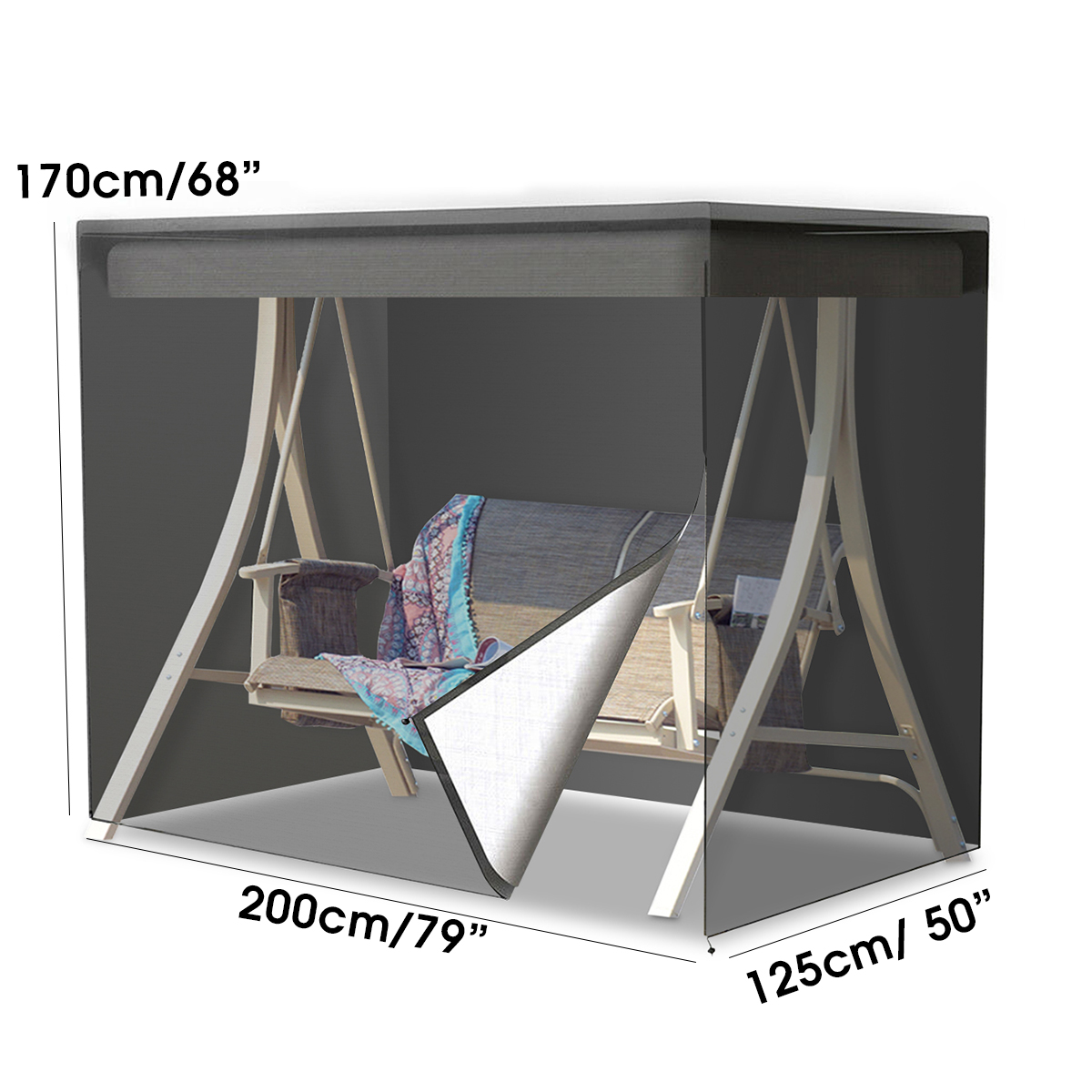 200x170x125cm210D3SeaterSwingSeatChairHammockCoverOutdoorFurnitureWaterproofCoverGardenYardSofaChair-1674861-2