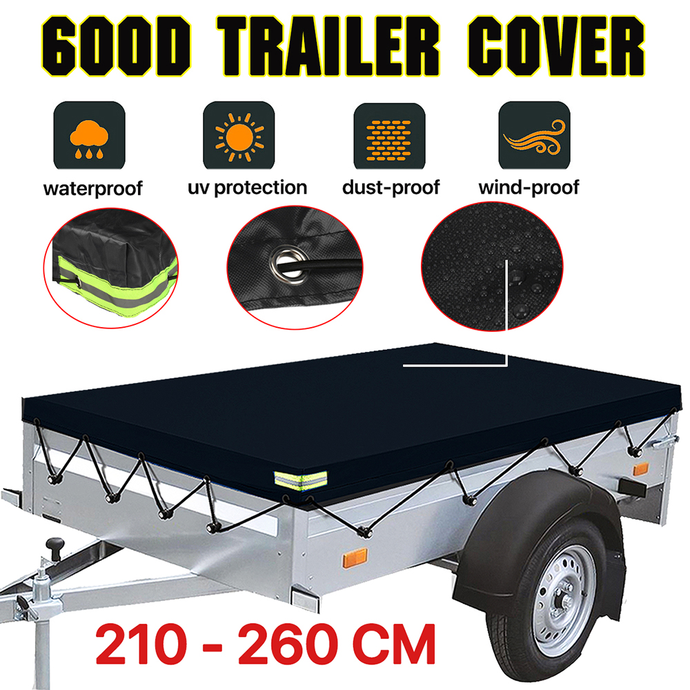 210-260cm600DPVCWaterproofTrailerCoverAutoRoofTentHeavyDutyDustproofProtectorCoverTravelCampingCanop-1933353-1