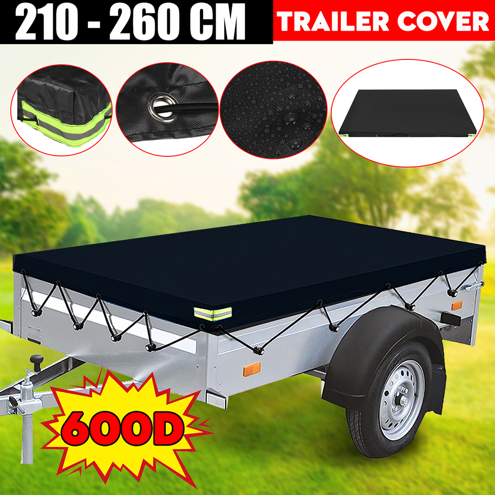 210-260cm600DPVCWaterproofTrailerCoverAutoRoofTentHeavyDutyDustproofProtectorCoverTravelCampingCanop-1933353-9