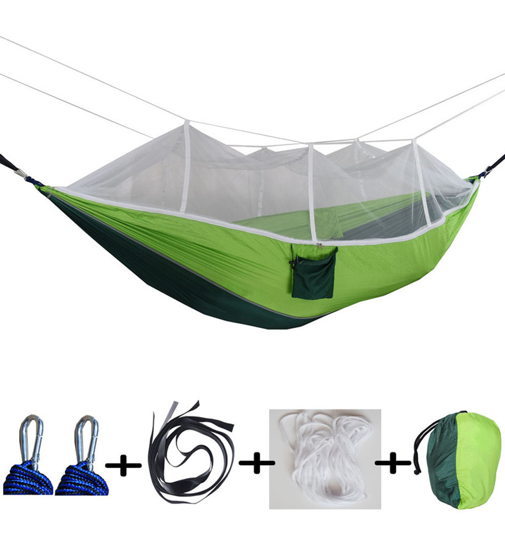 260x140cmDoublePeopleMosquitoHammockCampingGardenSleepingHangingBedMaxLoad300kg-1674807-2