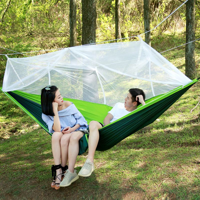 260x140cmDoublePeopleMosquitoHammockCampingGardenSleepingHangingBedMaxLoad300kg-1674807-6