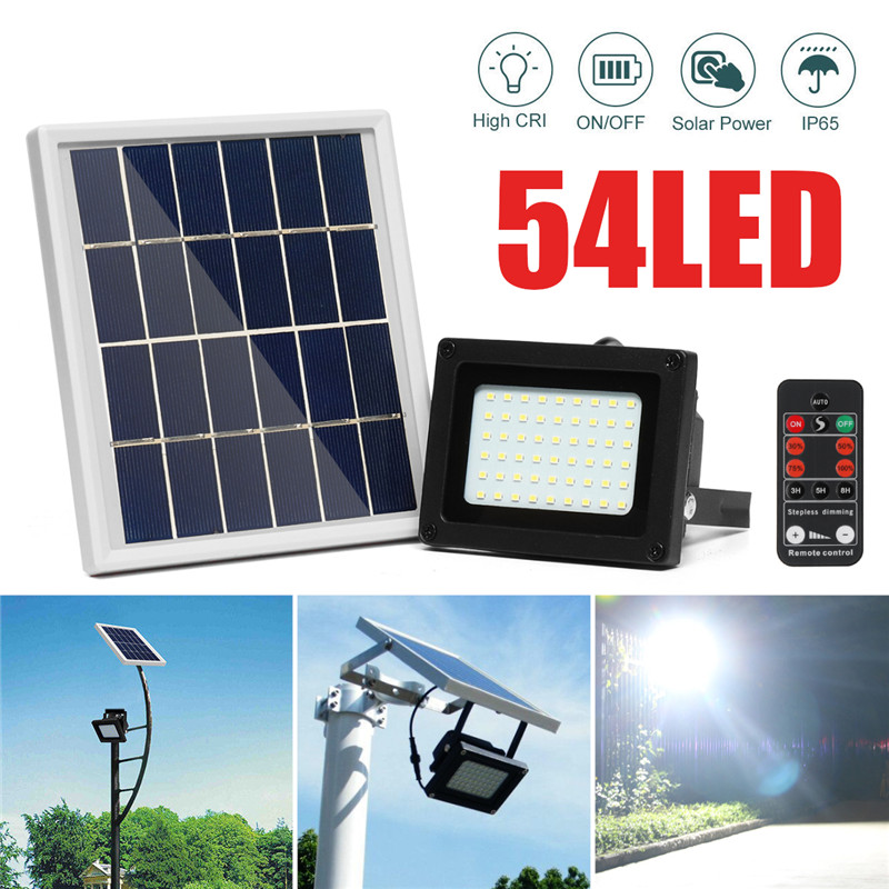 400LM54LEDSolarPanelFloodLightSpotlightProjectLampIP65WaterproofOutdoorCampingEmergencyLanternWithRe-1462694-1