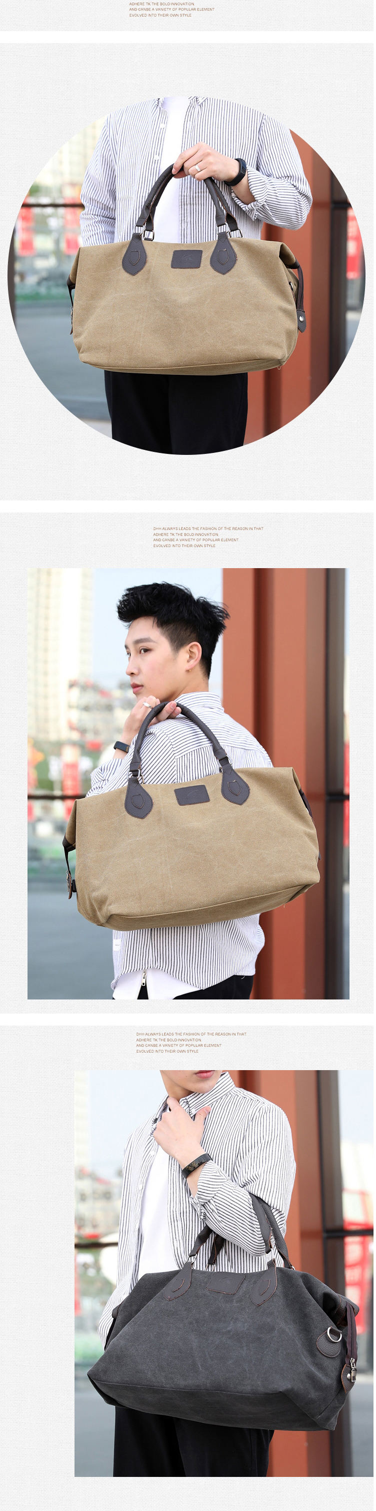 KVKYCanvasTravelBagOutdoorMenCasualFashionHandbagLargeCapacityMultifunctionalBag-1556965-4