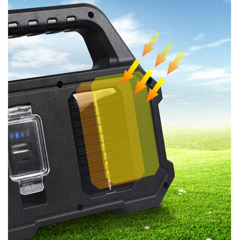 LEDCOBSMDPortableStrongCampingLightUSBChargingSolarLEDHandheldFlashlightMultifunctionalPowerDisplayW-1987968-4