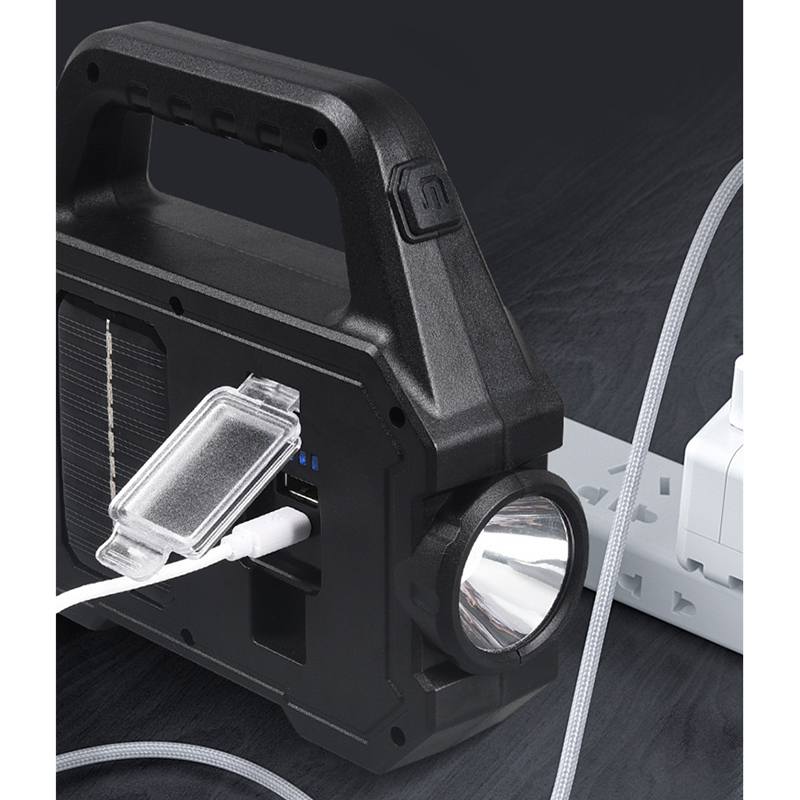 LEDCOBSMDPortableStrongCampingLightUSBChargingSolarLEDHandheldFlashlightMultifunctionalPowerDisplayW-1987968-6