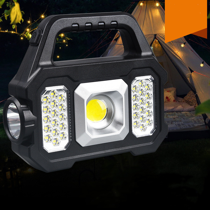 LEDCOBSMDPortableStrongCampingLightUSBChargingSolarLEDHandheldFlashlightMultifunctionalPowerDisplayW-1987968-9