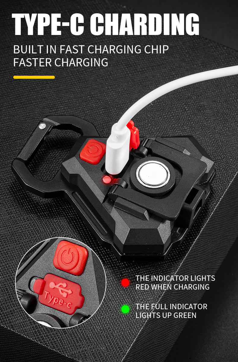 LEDKeychainLightType-cRechargeablePortableCampingLampPowerfulCOBTorchWithMagnetHookCorkscrewWaterpro-1957428-12