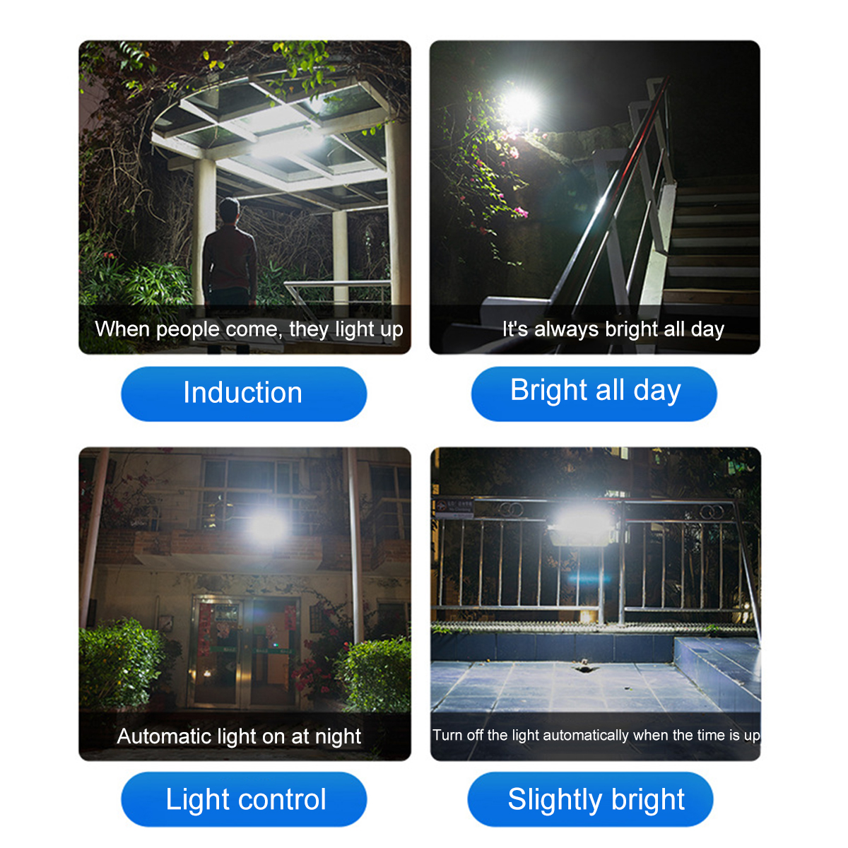 LEDSolarWallLightAdjustableHeadIP65WaterproofSuperBrightBodySensorLightSolarSpotlightforOutdoorGarde-1892140-8