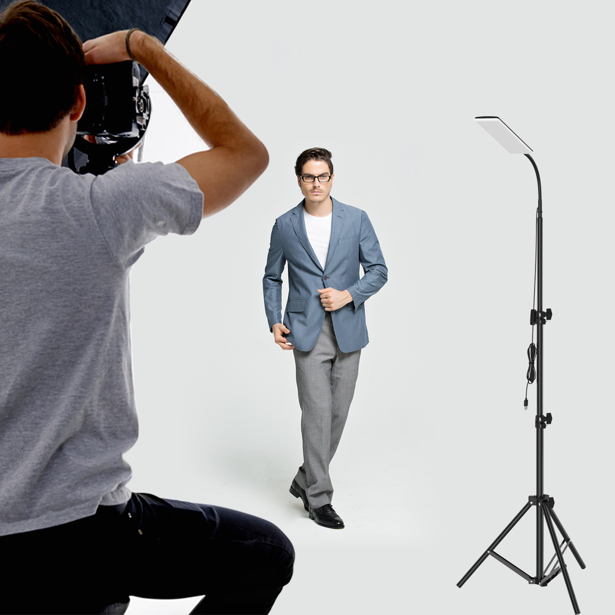 LEORY84LED1000LMUpgradedHead18mAdjustableTripodStandLightPortableOutdoorLEDWorkLampPhotographyEmerge-1921214-4