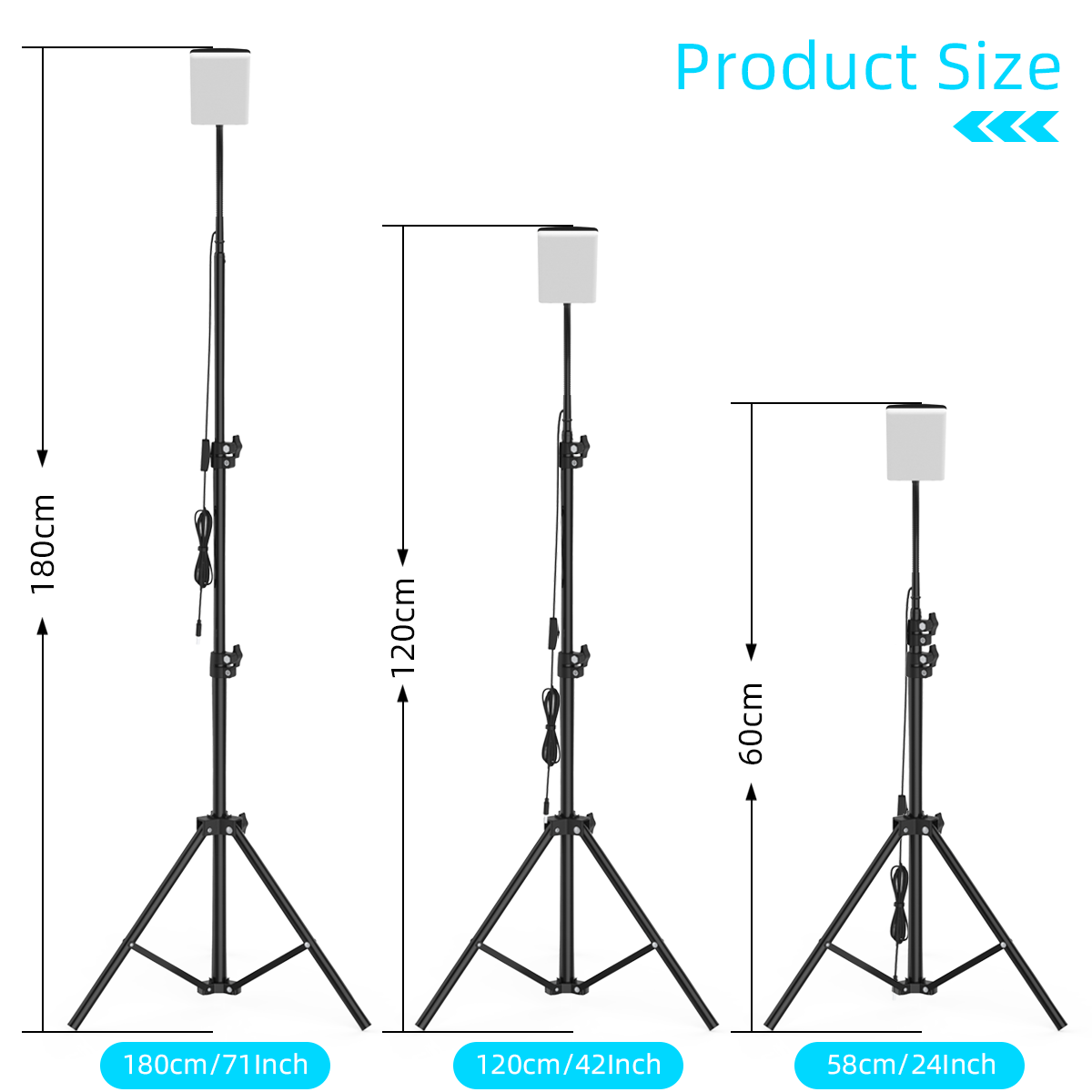 LEORY84LED1000LMUpgradedHead18mAdjustableTripodStandLightPortableOutdoorLEDWorkLampPhotographyEmerge-1921214-10
