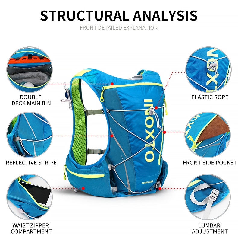 LargeCapacityLightWeightRunningVestBackpackMenWomenOutdoorSportWaterBagsTrailJoggingHikingRucksack-2007808-7