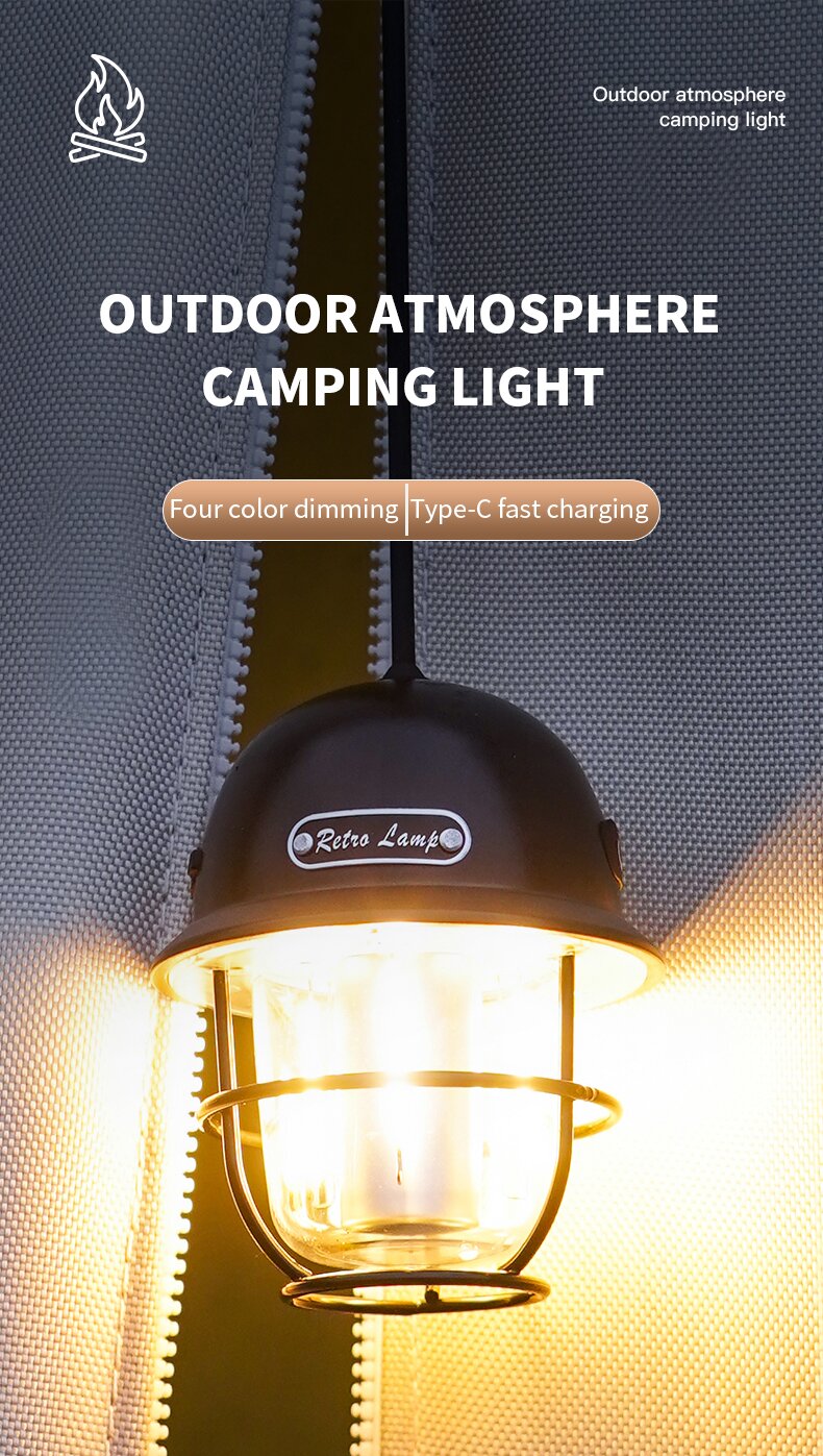 MultifunctionalOutdoorCampingLEDRetroCampingSearchlightHandleHookPortableTentCampingLight-1987558-1