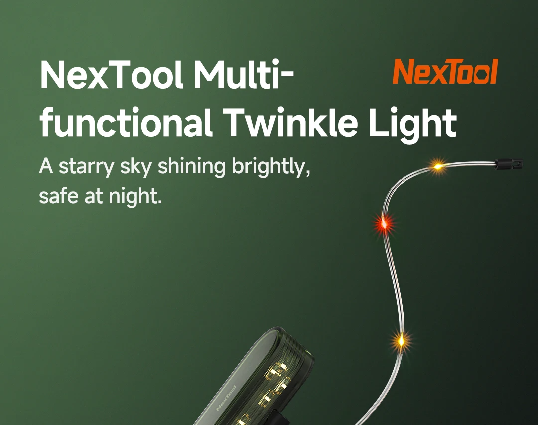 NexToolMulti-FunctionalTwinkleAmbientLightwith2MStripWaterproofOutdoorCampingAtmosphereRGBLampCyclin-2012344-1