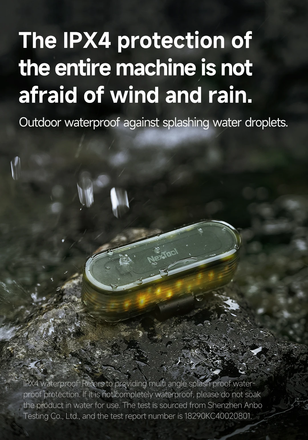 NexToolMulti-FunctionalTwinkleAmbientLightwith2MStripWaterproofOutdoorCampingAtmosphereRGBLampCyclin-2012344-12