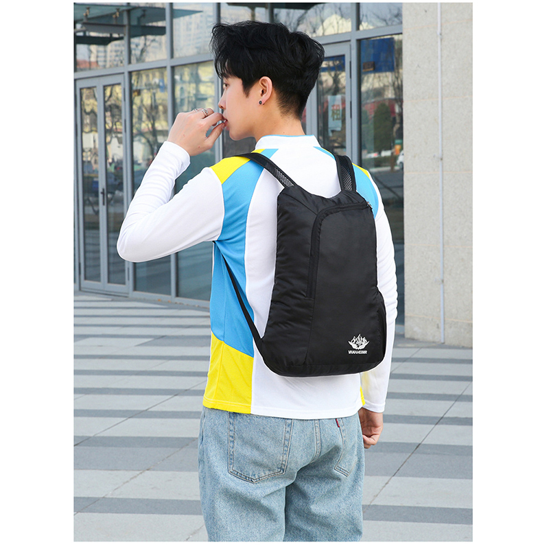 OutdoorFoldingBagLightweightWaterproofTravelBagFitnessSportsBackpackLargeCapacityBackpack-2004217-8