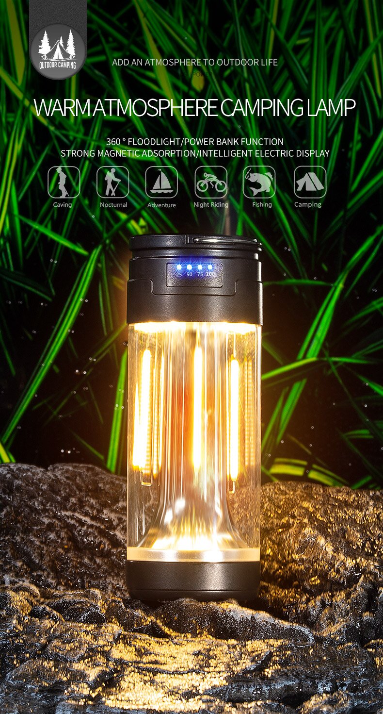 OutdoorLightingLEDCampingLightMultifunctionalUSBChargingSolarTentLightHungingStandLampLantern-1992658-1