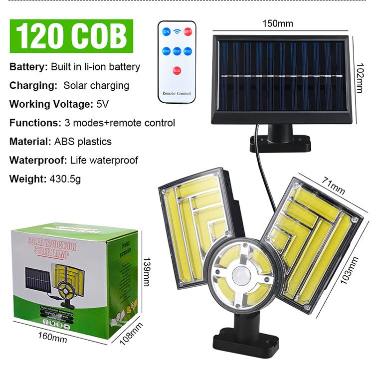 OutdoorSolarWaterproofRemoteControlSplitWallLightHumanSensorStreetLightHouseholdGardenLight-1992742-13