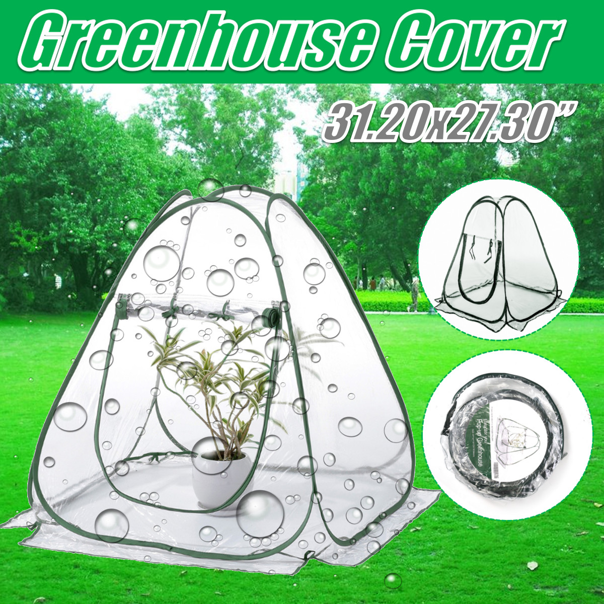 PVCWarmGardenFoldingMiniGreenhousePlantsCoverWaterproofPlantsProtector3120x2730inch-1725927-1