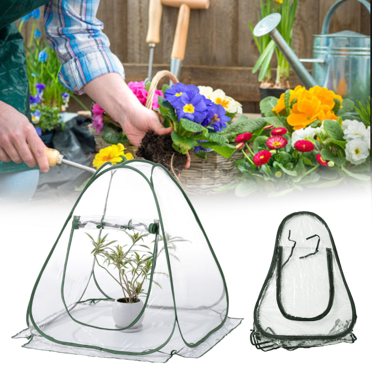 PVCWarmGardenFoldingMiniGreenhousePlantsCoverWaterproofPlantsProtector3120x2730inch-1725927-2