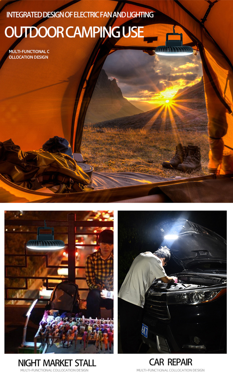 PortableFanLightUSBRechargePowerBankCampingLampMultifunctionOutdoorLightingLEDHangingTentFanLight-1987228-10