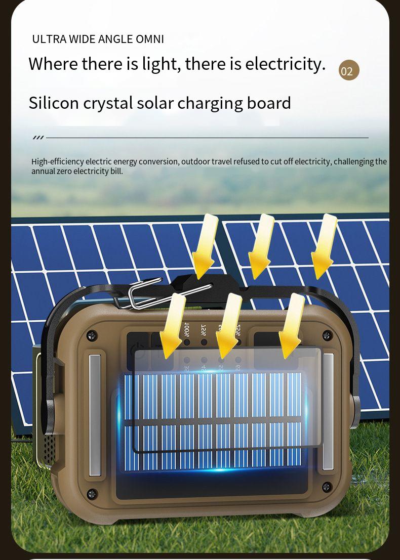 PortableLampPortableWorkLampSolarEnergyUSBEmergencyChargingOutdoorRainProofCampingStrongLight-2013790-3