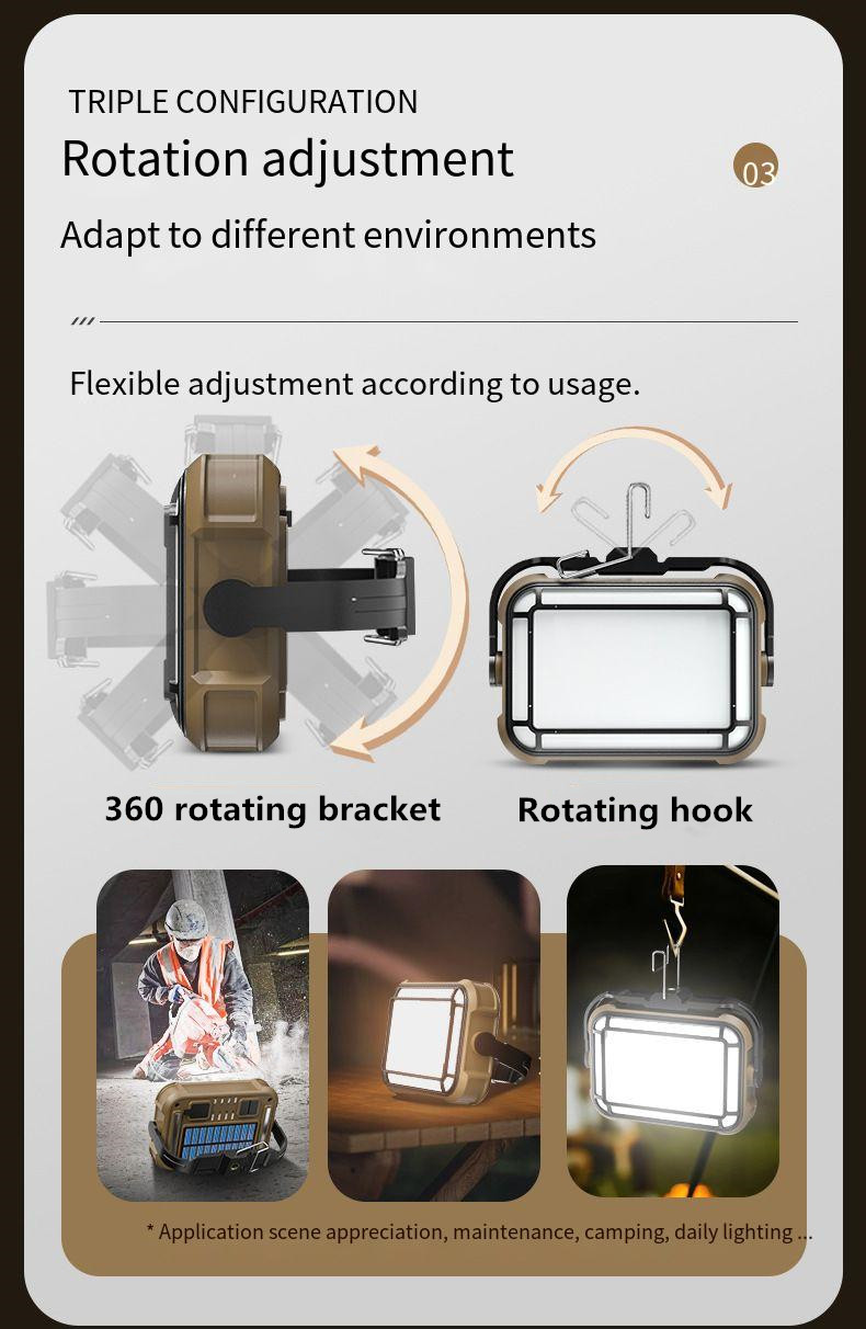 PortableLampPortableWorkLampSolarEnergyUSBEmergencyChargingOutdoorRainProofCampingStrongLight-2013790-5