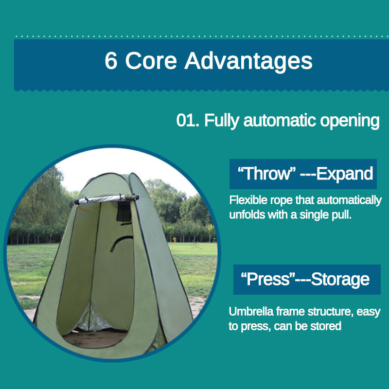 SingleAutomaticTentCampingAnti-UVSunshadeBeachToiletTentWithStorageBag-1630049-3