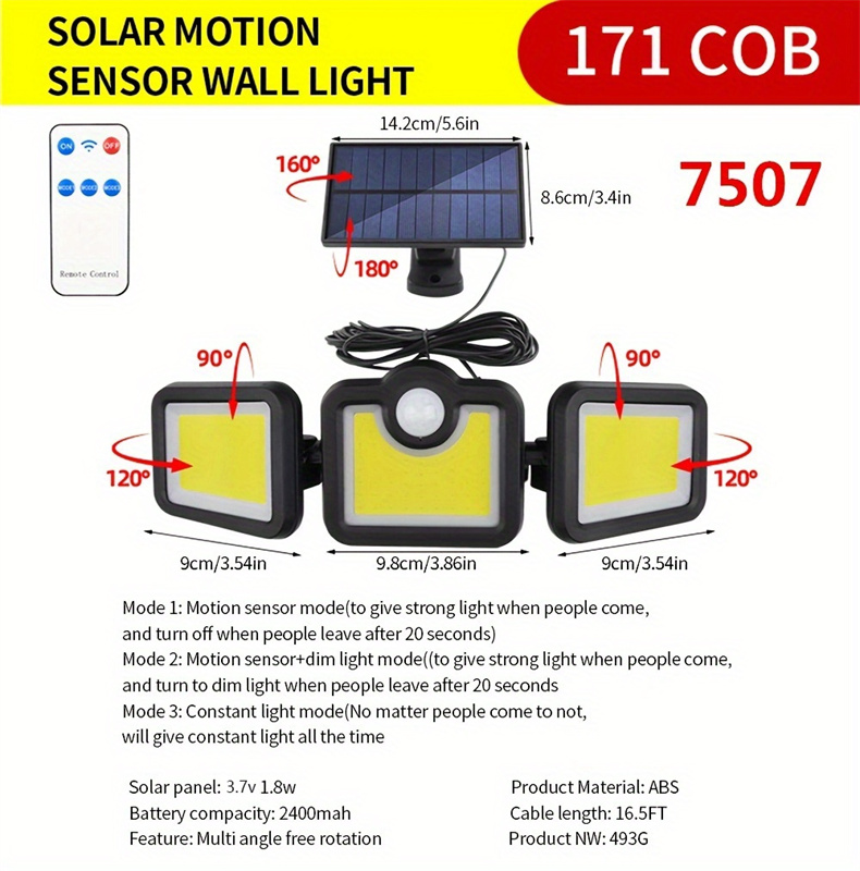SolarLightsOutdoorMotionSensorFloodLightsWithRemote3LightModeLedSolarSecurityWallLights-2000728-16