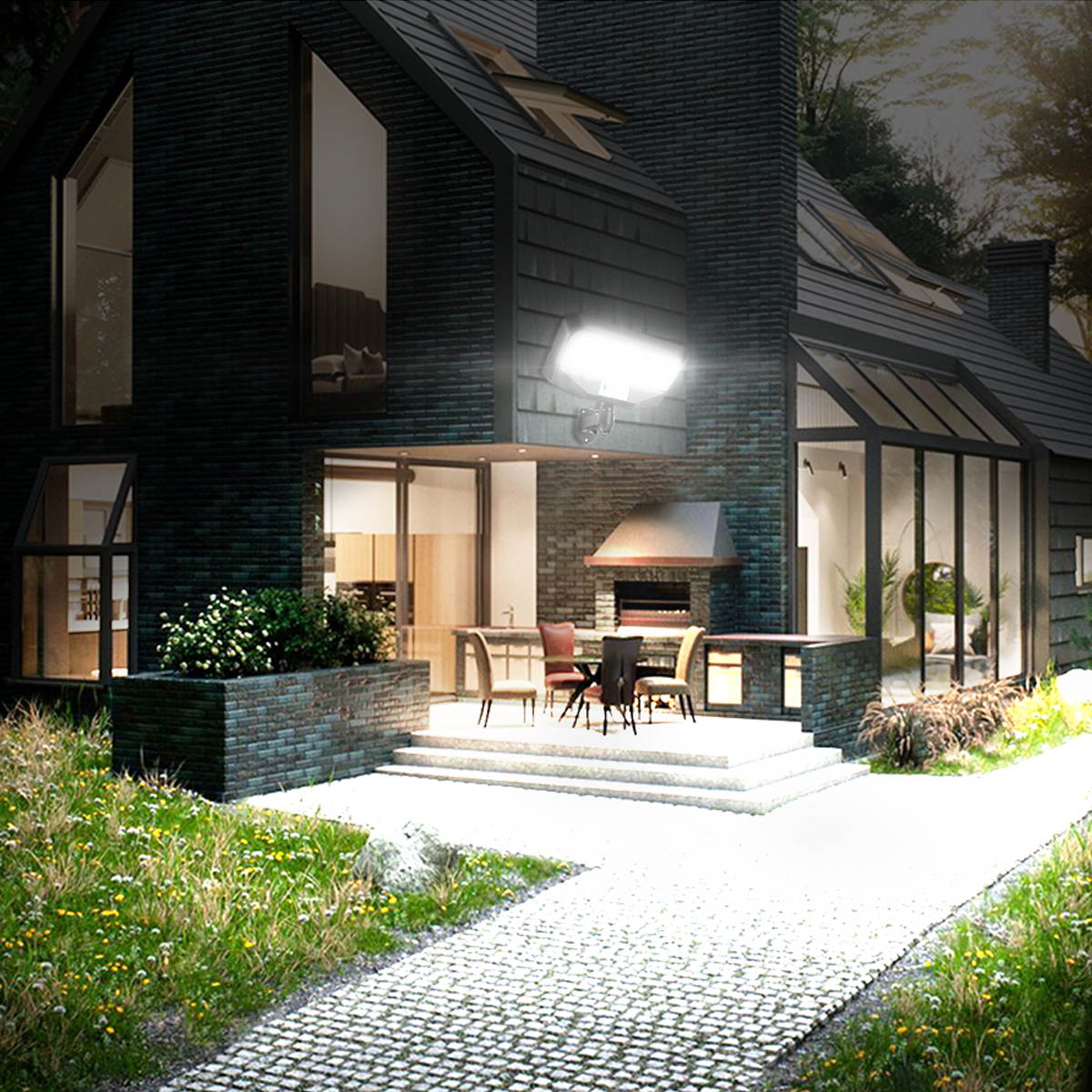 SolarLightsSplitInductionLightswithRemoteControlLEDWallLightsSuperBrightOutdoorCampingPatioLightingG-1897763-9