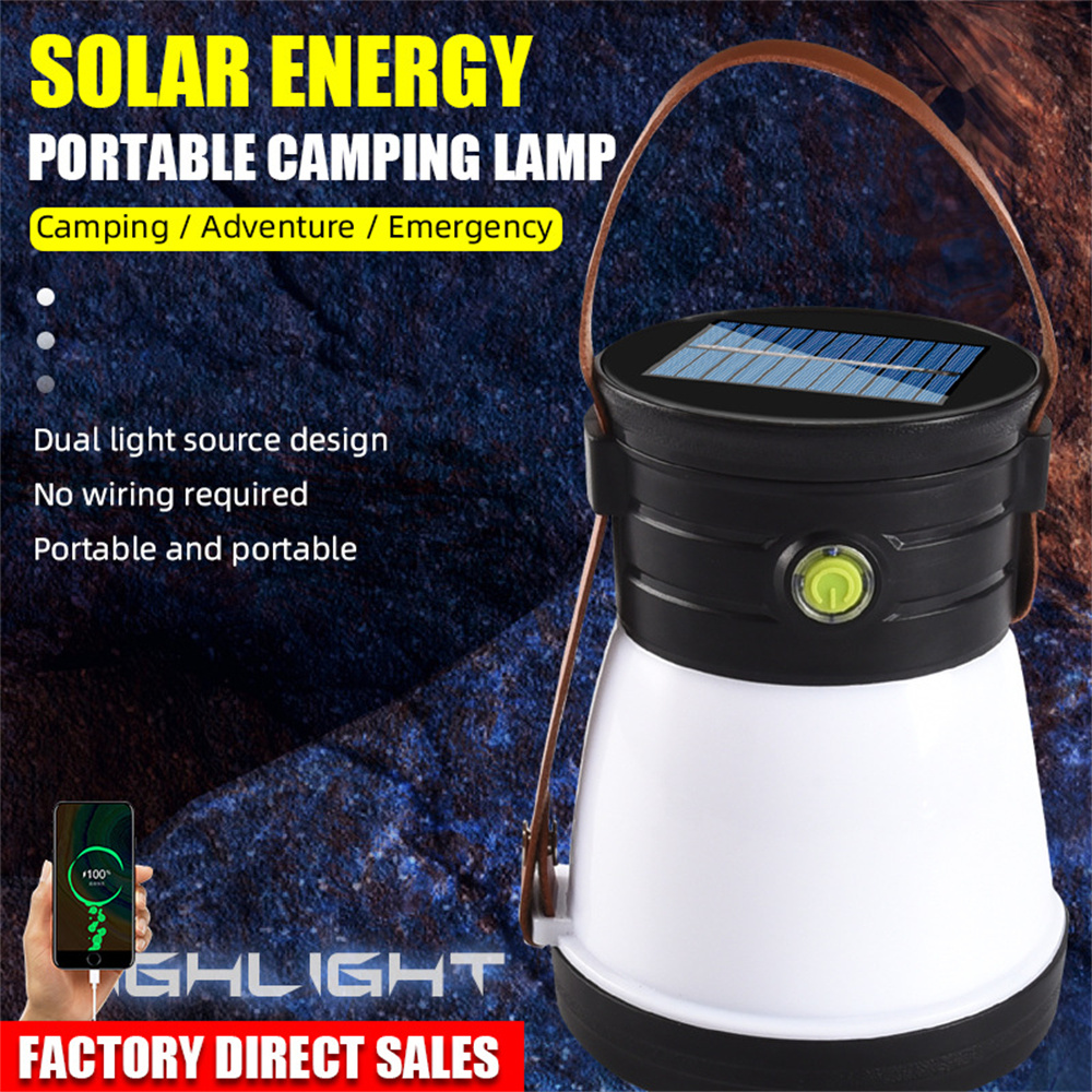 SolarOutdoorCampingLampMultifunctionalPortableTentLight4ModesUSBRechargeableCampingEmergencyLight-2007792-2