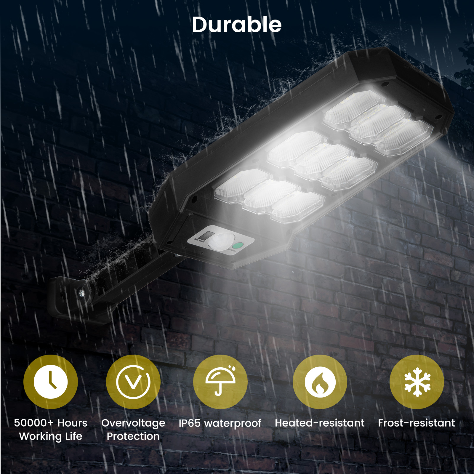 Thorfire4PackSolarStreetLightOutdoor1000LM279LEDsMotionSensorFloodLight3LightingModesWaterproofforYa-1987049-3