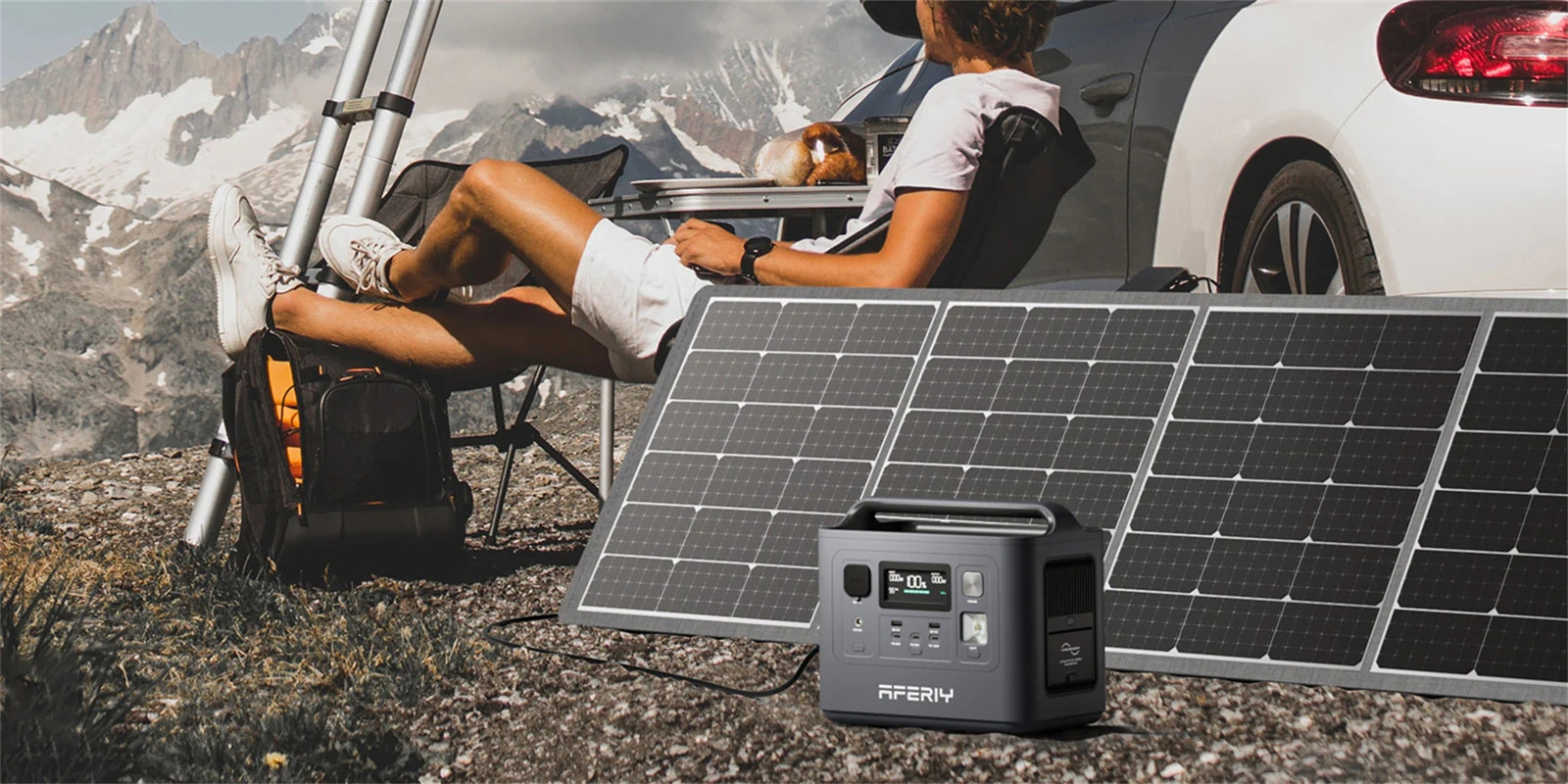 UKDirectAferiyP010800W512WhLiFePO4PortablePowerStation1S100100WSolarPanelUPSPureSineWaveSolarGenerat-2001326-14