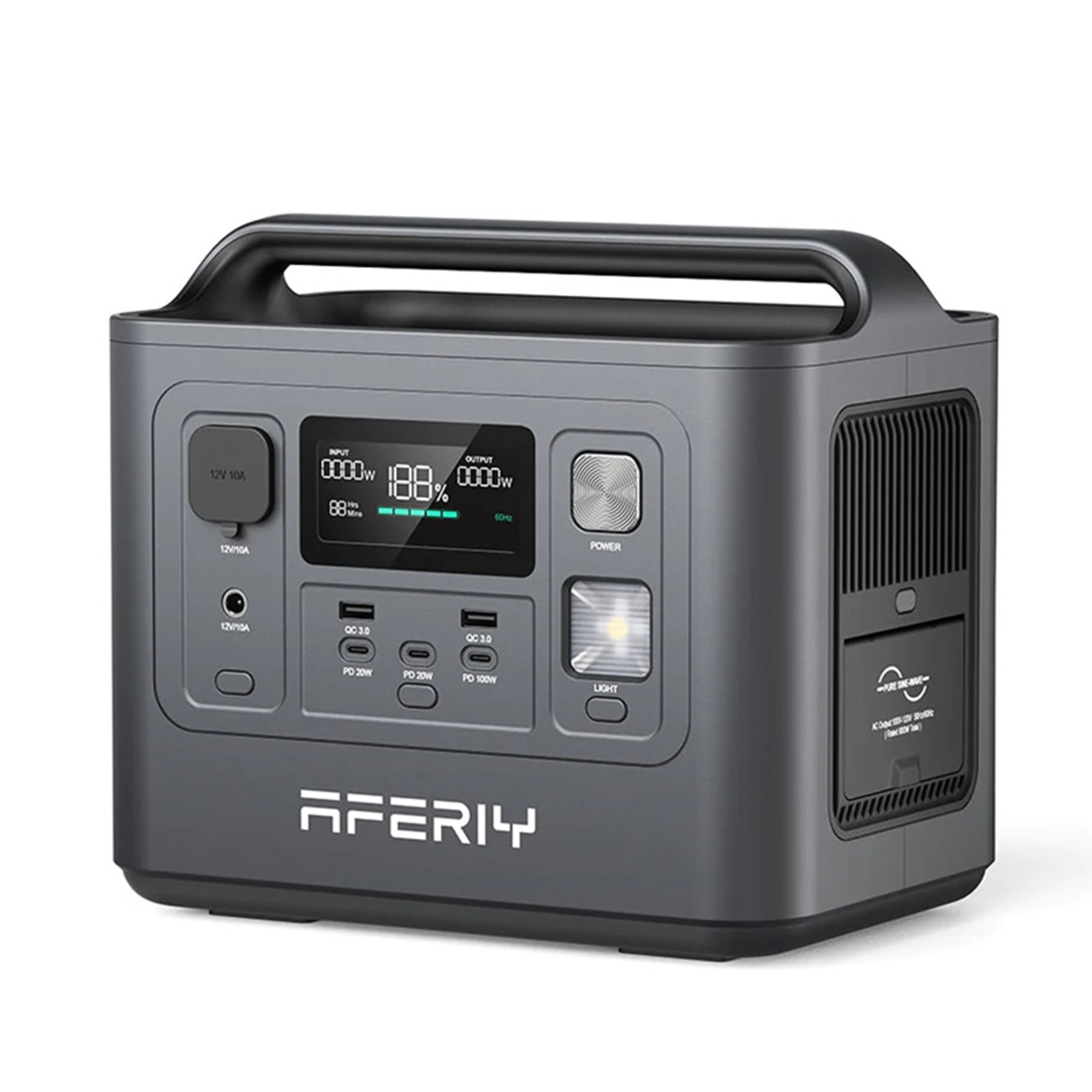 UKDirectAferiyP010800W512WhLiFePO4PortablePowerStation1S100100WSolarPanelUPSPureSineWaveSolarGenerat-2001326-15