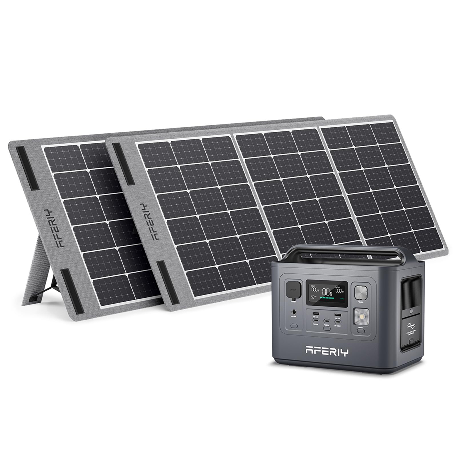UKDirectAferiyP010800W512WhLiFePO4PortablePowerStation2S100100WSolarPanelUPSPureSineWaveCampingRVHom-2002664-15