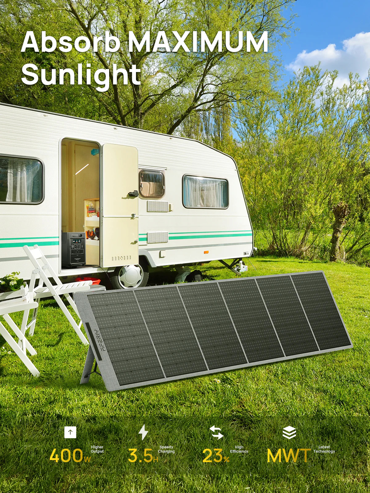 UKDirectAferiyP2102400W2048WhLiFePO4PortablePowerStation1S400400WSolarPanelUPSPureSineWaveSolarGener-2002559-9