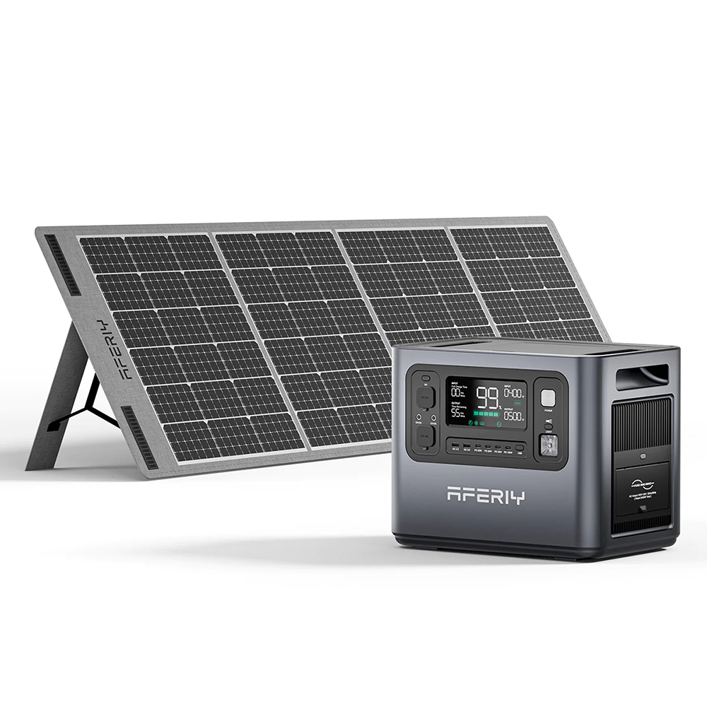 UKDirectAferiyP2102400W2048WhPortablePowerStation1S200200WSolarPanelLiFePO4BatteryDeepCyclesUPSPureS-2002672-16