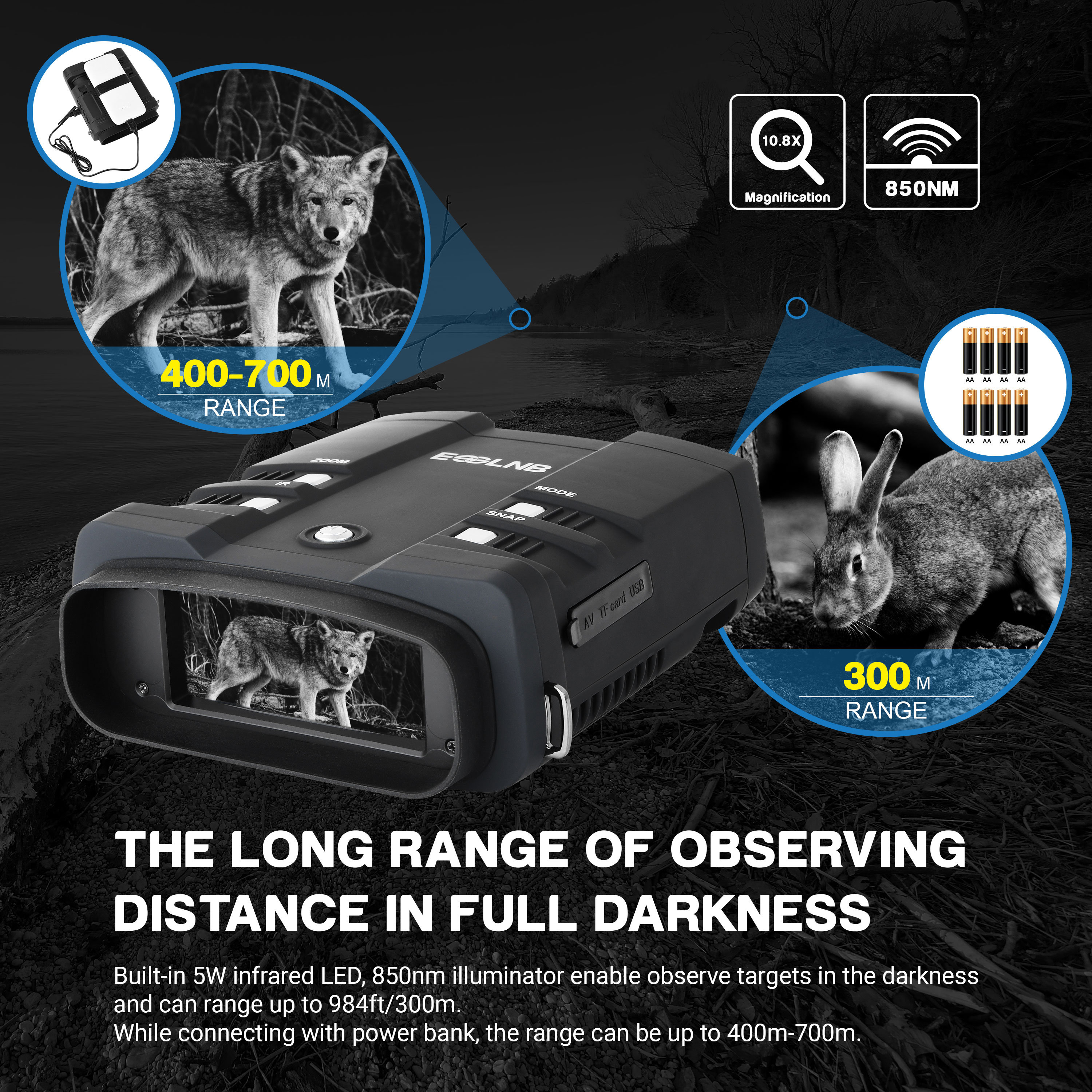 UKDirectESSLNBHDNightVisionBinoculars64G1920x1080DigitalTelescopeNightVisionGogglesViewingTelescopew-2007221-2