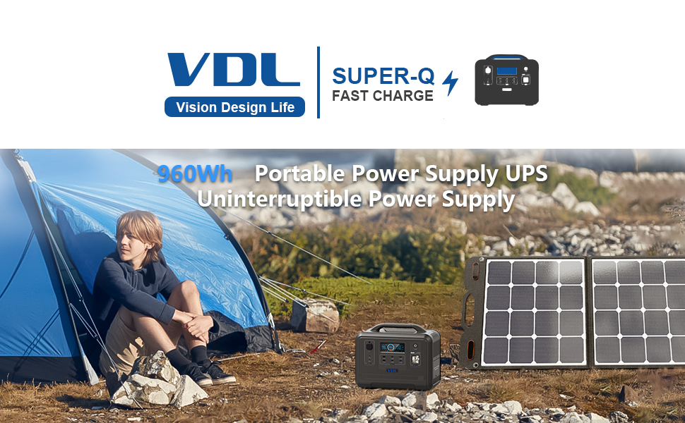UKDirectVDLHS12001200W960WhPortablePowerStationSolarGeneratorLiFePO4BatteryGeneratorFullyCharged15Ho-2003449-1