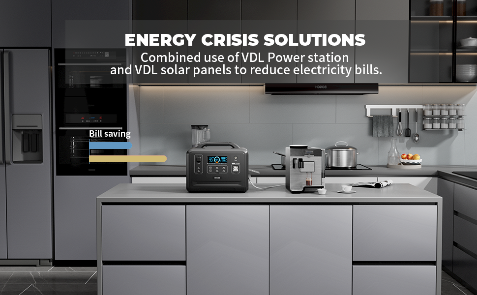 UKDirectVDLHS12001200W960WhPortablePowerStationSolarGeneratorLiFePO4BatteryGeneratorFullyCharged15Ho-2003449-7