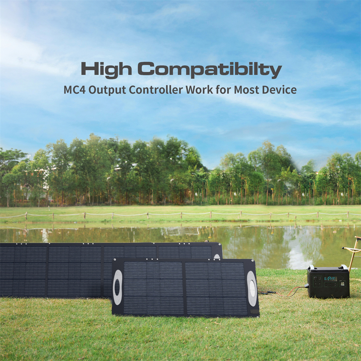 UKDirectVDLSC0101100WETFESolarPanel5VUSB20VDCMulti-Contact4Multi-OutputSolarPanels235EfficiencyPorta-2003453-2
